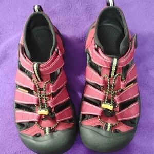 Keen Kids Outdoor Adventure Sandals - Red Yellow And Black